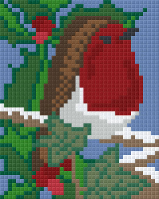 Robin Holly Lvy One [1] Baseplate PixelHobby Mini-mosaic Art Kit